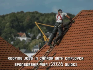Roofing Jobs in Canada with Employer Sponsorship Visa, LMIA & Work Permit + PR Pathway