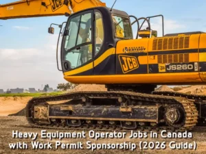 Heavy Equipment Operator Jobs in Canada with Visa Sponsorship (2026 Guide)