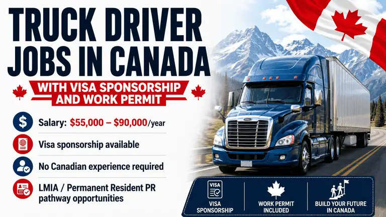 Truck Driver Jobs in Canada With Visa Sponsorship and Work Permit